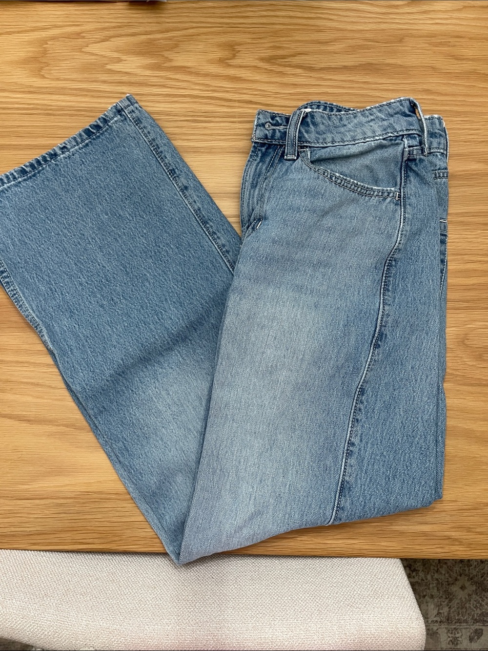 Hollister Classic Light Wash Straight Leg Jeans